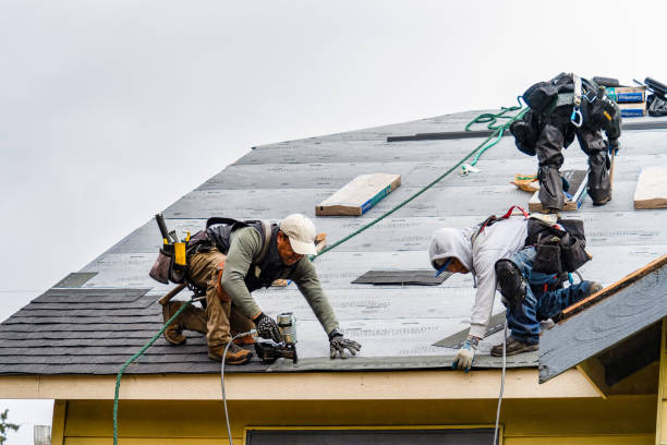 Professional Roof Installation technician working in Candler, NC